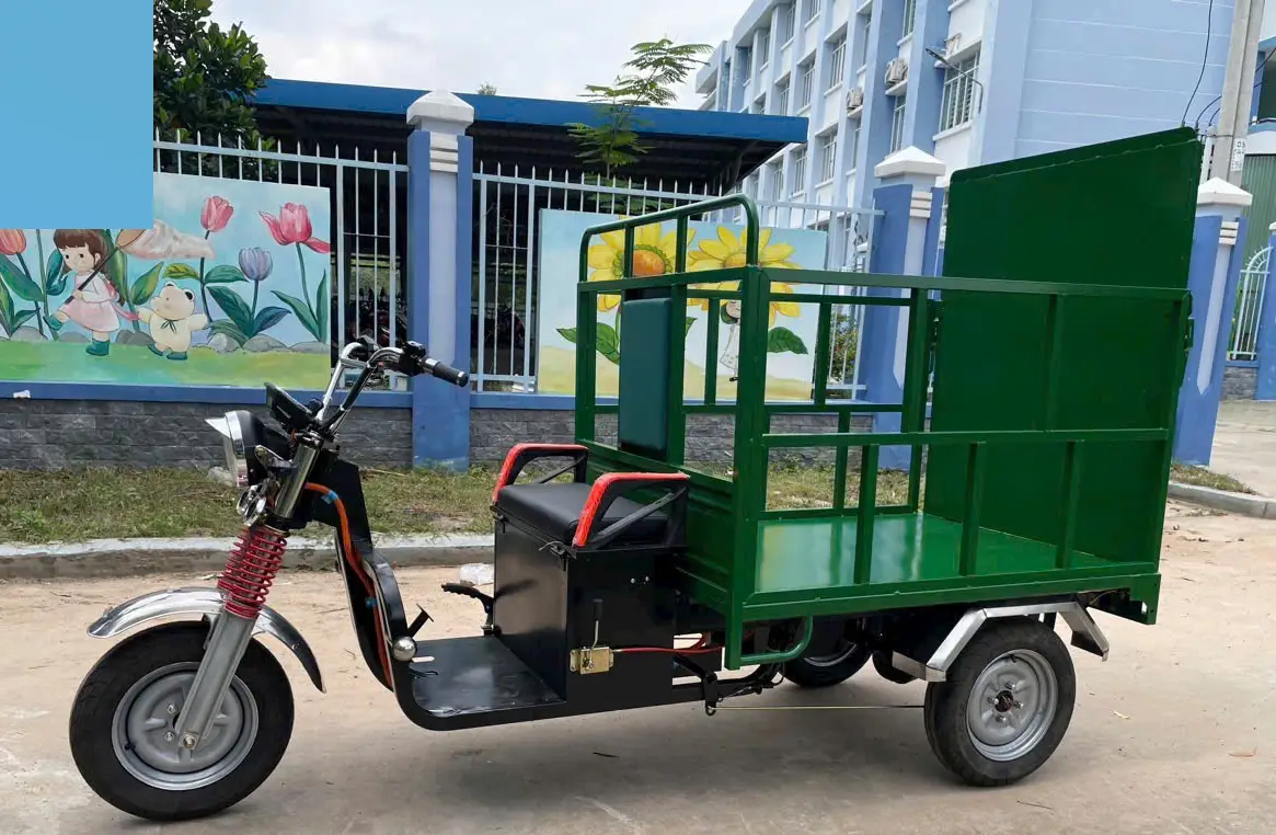 xe dien 3 banh cho thung rac 660l 02